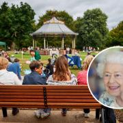 The bandstand in Cassiobury Park. Picture: Watford Borough Council. The Queen. Picture: PA