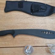 The 'zombie' knife was found in Longcroft in July. Picture: Longcroft resident