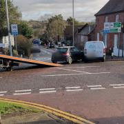 Injuries sustained after crash in high street
