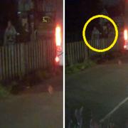 Police would like to speak to the two people in the images.