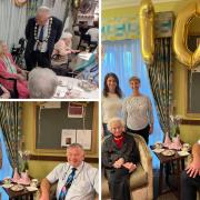 Lore Lucas, wearing the red top, celebrated her 103rd birthday at the care home Signature at Elton House in Bushey with family and friends.