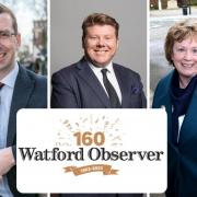 Peter Taylor, Dean Russell and Dorothy Thornhill have been among the community figures to congratulate the Watford Observer on its 160th anniversary
