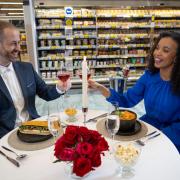 Greg Dwight and Hannah Hoad were treated to a meal deal dinning experience at Watford's Tesco Extra.