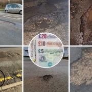 The council has received £143,485 worth of insurance claims relating to potholes.