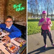 Ben's (left) bravery inspired Shauna (right) to take part in the London Marathon.