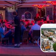 Where can you dine outside in and around Watford?