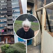 Graham Reece (pictured) who lives in Abbey View (left) said he took a day off work to have the door fixed (right), but Watford Community Housing did not show.