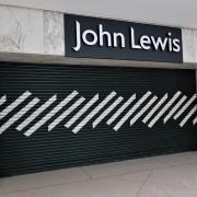 The John Lewis unit after it closed in atria Watford.
