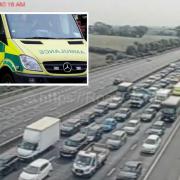 A serious crash on the M25 has caused 90-minute delays.