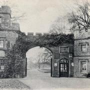 Cassiobury Park Gates, early 1900s by T. Bilson , Watford.