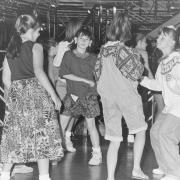 Dancing at the junior disco at Paradise Lost