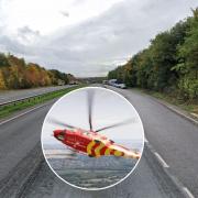 The air ambulance has been called to a crash on the A41 near Kings Langley.