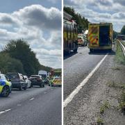 There were two crashes on the A41 near Kings Langley this morning.