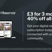 Sign up to a Watford Observer digital subscription for £3 for 3 months