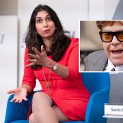 Sir Elton John has criticised comments made by home secretary Suella Braverman.