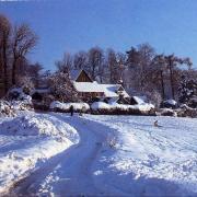 Winter scene: Chorleywood Common. Image: Rickmansworth Historical Society/Geoff Saul collection