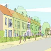 How the proposed terraced houses could have looked.
