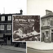 The Green Man, The Old Berkeley Hunt and, inset, The Hertfordshire Arms are among the second set of pubs from the past