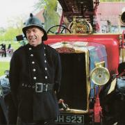 Ian Strudwick with the 1937 Leyland fire engine that will lead his cortege on Friday