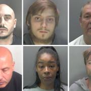 Six of the wanted people Herts Police shared pictures of this month.