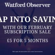 Sign up to a Watford Observer digital subscription for £5 for 5 months
