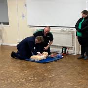 Dean Russell MP learning vital first aid skills