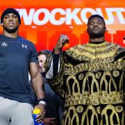 Anthony Joshua and Francis Ngannou will clash in the ring tonight.
