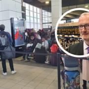 James Dean, from Network Rail/Photo taken at Milton Keynes by passenger stranded en route to Watford Junction.