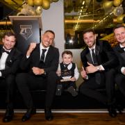Tom Cleverley, Jake Livermore, Wesley Hoedt and Daniel Bachmann were among the Hornets stars at the gala dinner.