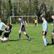 Watford Sports (light blue shirts) and Chalfont Saints met for the second weekend running