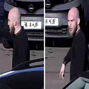 Image showing a man police would like to identify following the theft of fuel.