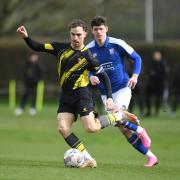 Aidan Coyne in action for the Under-21s.