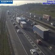 Major delays on the M1 this morning.