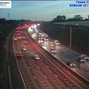 Queuing traffic on the M25. Image from Highways
