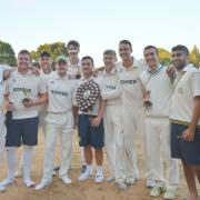 Abbots Langley celebrate their victory. Pictures: Len Kerswill