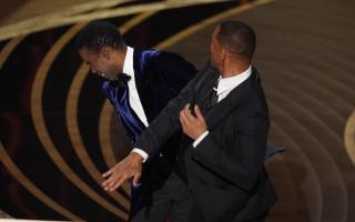 Will Smith hit Chris Rock in the face after the comedian made a joke about his wife Jada Pinkett Smith. (PA)