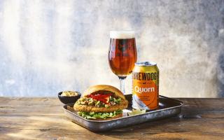 The beer has been made in mind to be an accompaniment to a meat-free burger (BrewDog)