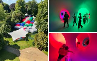 Colourscape is a music festival set in an inflatable maze. Picture: Eye Music Trust