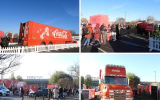 Coca-Cola Christmas Truck in Watford