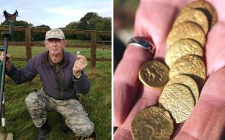 'Once in a lifetime!': Man, 68, finds gold coin hoard worth £30,000 on Bucks land