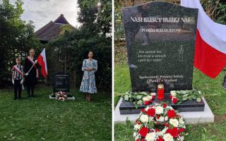Watford's mayor and deputy mayor attended the opening of the Polish memorial.
