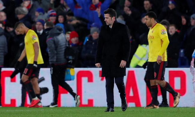 A stunned Marco Silva at the final whistle. Picture: Action Images