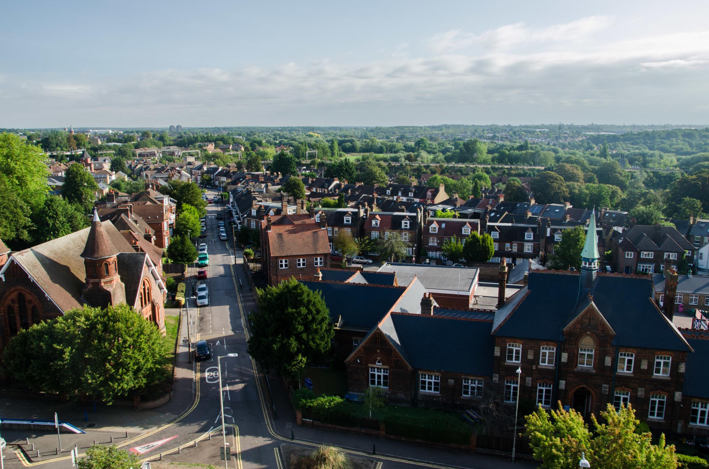 A general view over an area of Watford. Credit: Watford Borough Council 