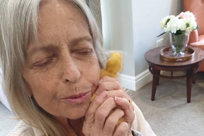 Ducklings bring Easter early at care home